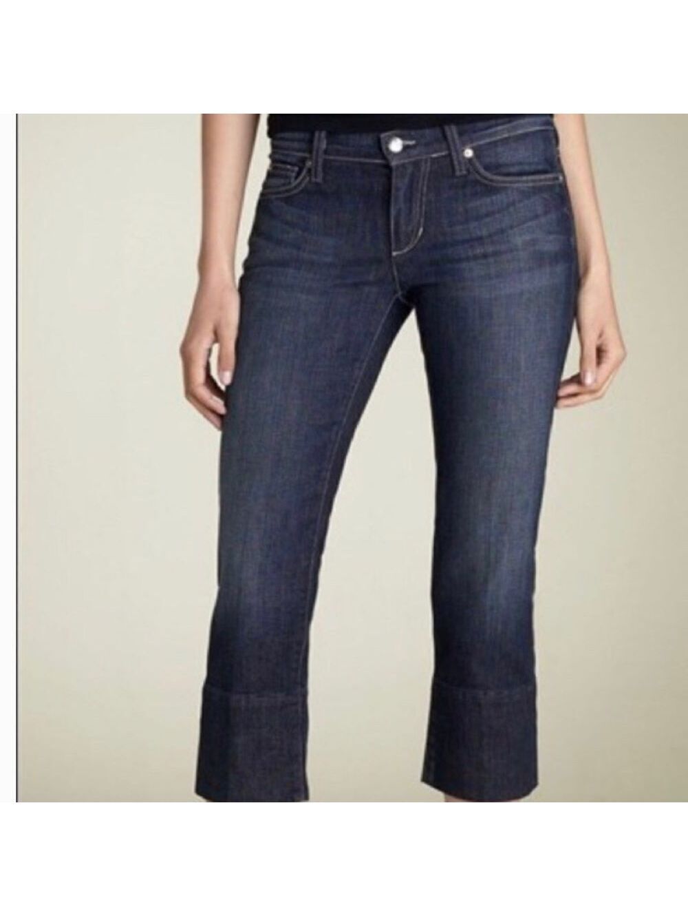 Vintage Joe’s Jeans Muse Crop Cuff Mid Rise Crop Denim Jean 25
